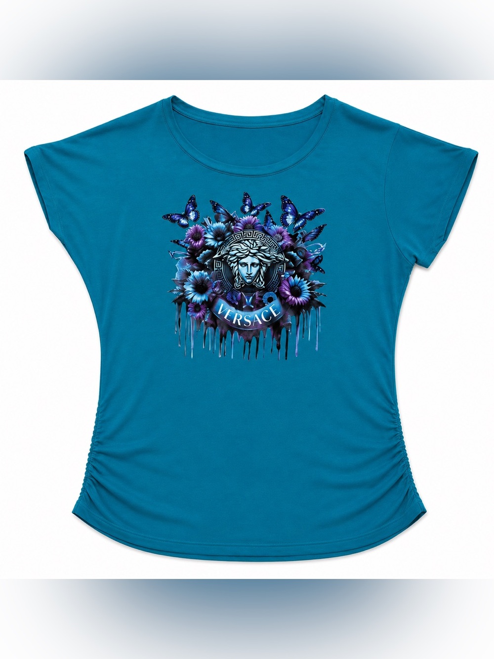 Women’s Teal Graphic Cinch Tee